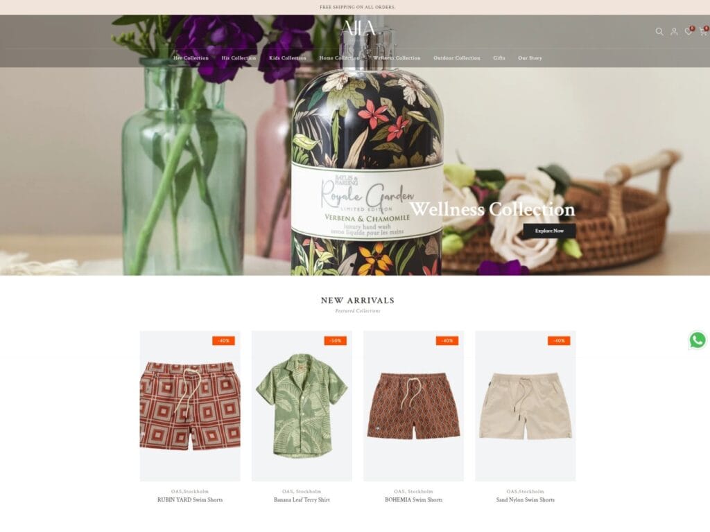 AilaLifestyle website project by TopDigit