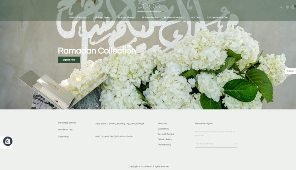 Deco website project by TopDigit